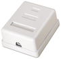 Aisens Roseta de superficie RJ45 Cat.6 UTP 1 toma Blanco A139-0301