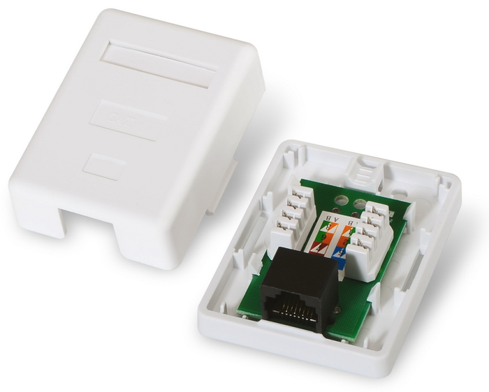 Aisens Roseta de superficie RJ45 Cat.6 UTP 1 toma Blanco A139-0301 Aisens Roseta de superficie RJ45 Cat.6 UTP 1 toma Blanco A139-0301