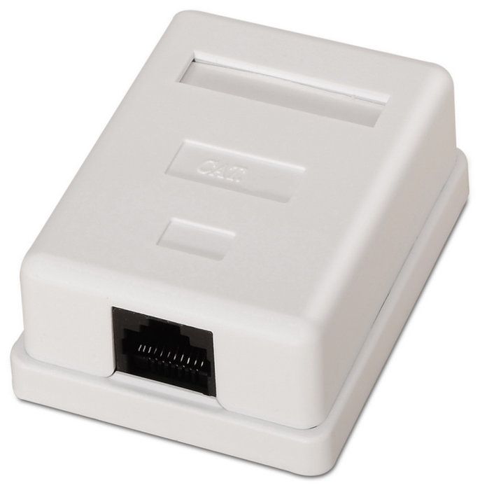 Aisens Roseta de superficie RJ45 Cat.6 UTP 1 toma Blanco A139-0301 Aisens Roseta de superficie RJ45 Cat.6 UTP 1 toma Blanco A139-0301