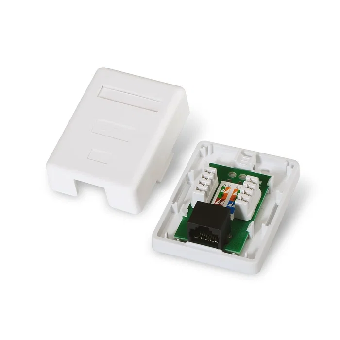 Aisens Roseta de Superficie RJ45 Cat.6 UTP A139-0301 Blanco