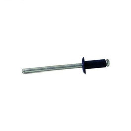 UCAFIX Remache Ciego Tipo POP Cabeza Alomada Aluminio Lacado Negro 12mm ø Rosca Chapa 4mm