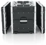 Gator Rack de audio de 10U con ruedas - Negro