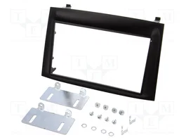 PER.PIC. Bastidor de montaje de radio 2 DIN negro para Fiat y Opel