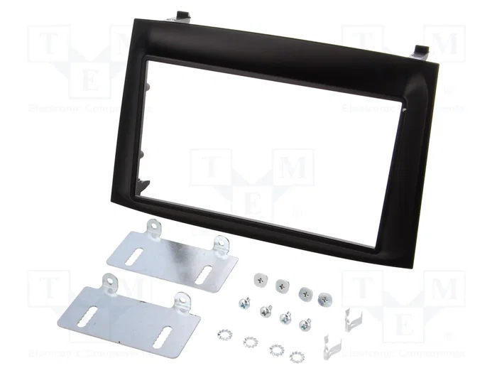 PER.PIC. Bastidor de montaje de radio 2 DIN negro para Fiat y Opel PER.PIC. Bastidor de montaje de radio 2 DIN negro para Fiat y Opel