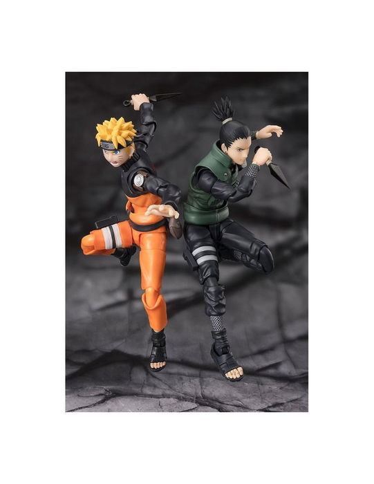 Tamashii Nations S.H. Figuarts Naruto Shippuden Shikamaru Nara Figura Articulada 14.5 cm con 6 Manos y 4 Expresiones Intercambiables