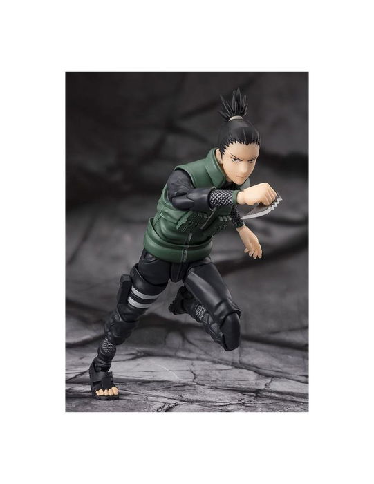 Tamashii Nations S.H. Figuarts Naruto Shippuden Shikamaru Nara Figura Articulada 14.5 cm con 6 Manos y 4 Expresiones Intercambiables