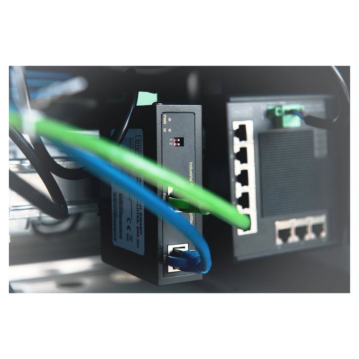 Digitus DN-651111 Duplicador Industrial Gigabit PoE++ 802.3bt 95W