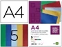 Liderpapel Cartulina A4 235 g/m2 Metalizada 5 Colores Surtidos Paquete 50 Hojas Manualidades y Cartelería