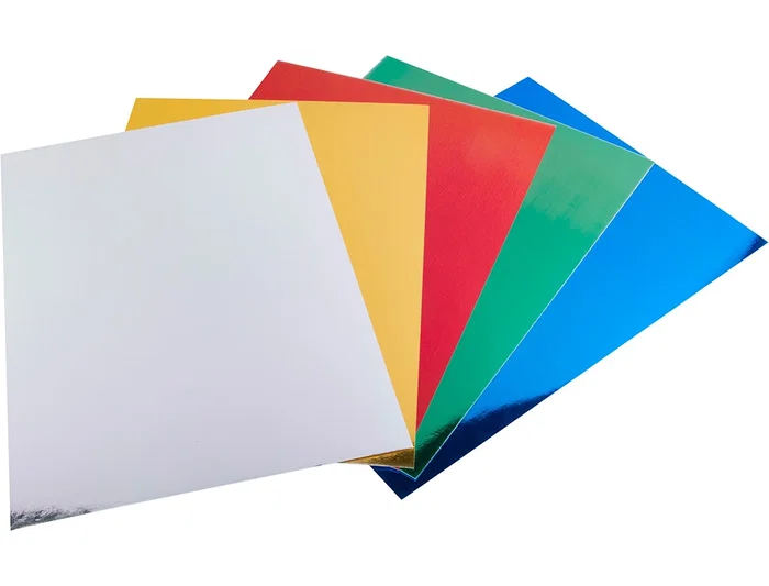 Liderpapel Cartulina A4 235 g/m2 Metalizada 5 Colores Surtidos Paquete 50 Hojas Manualidades y Cartelería