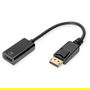 Digitus Adaptador/Convertidor Activo DisplayPort a HDMI, 0.2m
