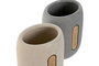 DKD Home Decor Portacepillos de Dolomite Surtido de 2 Unidades