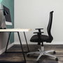 PIQUERAS Y CRESPO Silla de oficina Mardos con mecanismo Sincro Gris oscuro y Negro