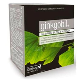 DIETMED Ginkgobil 60 Cápsulas para Circulación Cerebral, Memoria y Antioxidante