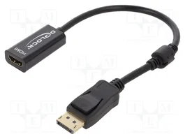 DeLOCK 62609 Adaptador DisplayPort 1.2 a HDMI 4K Negro