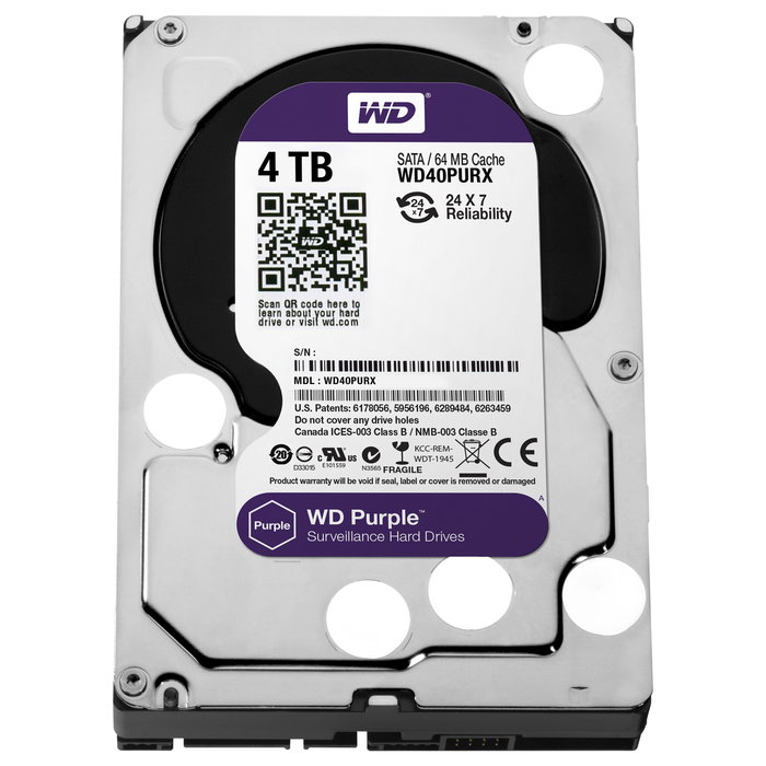 Western Digital Purple WD40PURX de 4 TB Western Digital Purple WD40PURX de 4 TB