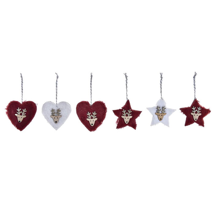 DKD Home Decor Set de 3 Decoraciones Colgantes de Poliéster, Surtido de 2 DKD Home Decor Set de 3 Decoraciones Colgantes de Poliéster, Surtido de 2