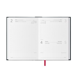 Dohe Agenda Anual Síntex 14x20 cm DP Negro 2026