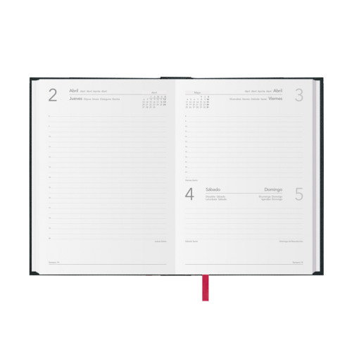 Dohe Agenda Anual Síntex 14x20 cm DP Negro 2026 Dohe Agenda Anual Síntex 14x20 cm DP Negro 2026