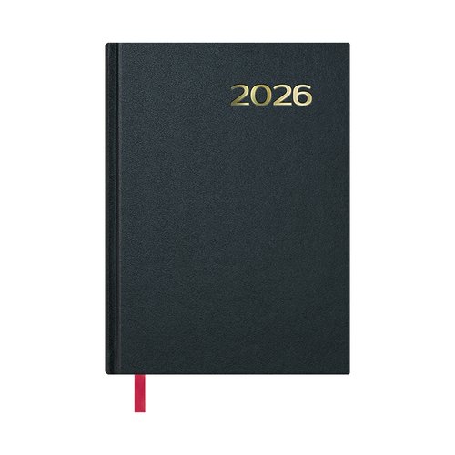 Dohe Agenda Anual Sintex 2026 Negro 14x20cm Día Página Dohe Agenda Anual Sintex 2026 Negro 14x20cm Día Página