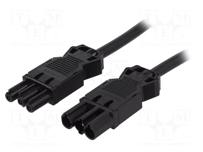 WIELAND Cable de alimentación H05VV-F 3x1,5mm2 GST18i3 4m negro WIELAND Cable de alimentación H05VV-F 3x1,5mm2 GST18i3 4m negro