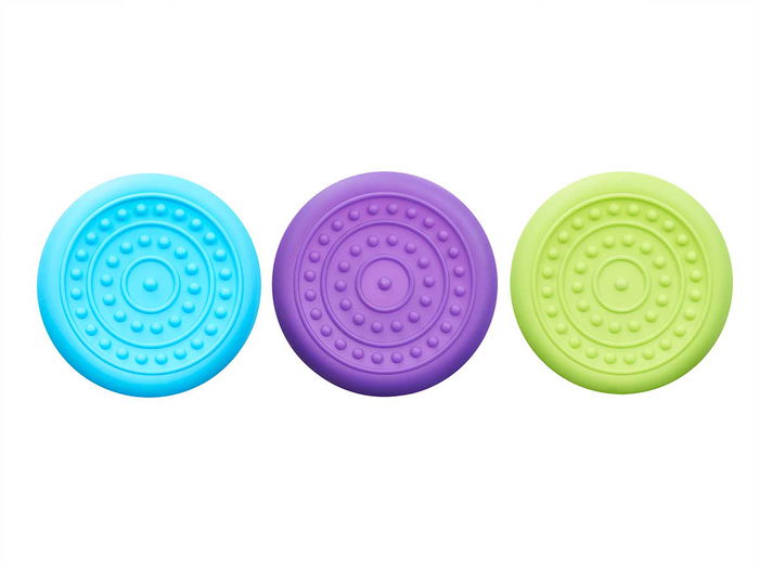 Mascow Disco para Mascota de Silicona Pequeño Surtido 18.5 x 18.5 x 2 cm (Set de 24)