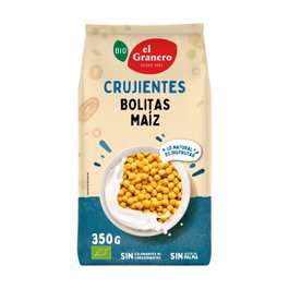 El Granero Integral Bolitas de Maíz con Miel Bio 350 g (Paquete de 10)