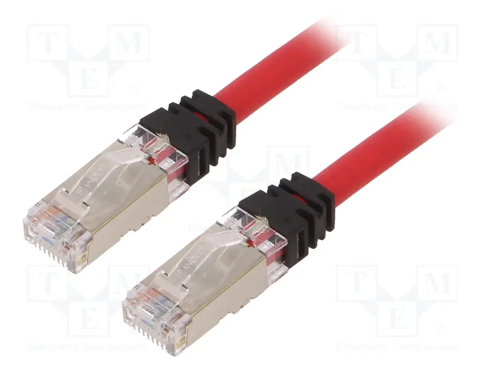 PANDUIT Patch cord S/FTP Cat 6a RJ45 3m rojo PANDUIT Patch cord S/FTP Cat 6a RJ45 3m rojo