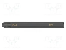 WERA Punta de destornillador de percusión Pozidriv® PZ3 1/4 pulgada