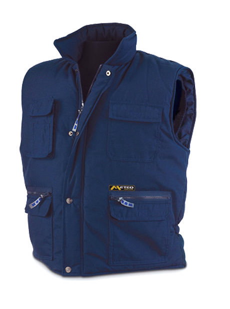 FINSTOCK Abrigo Chaleco Azul Multibolsillo XL FINSTOCK Abrigo Chaleco Azul Multibolsillo XL