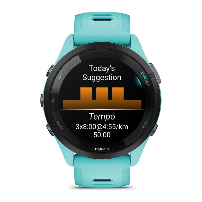 Garmin Forerunner 265 Reloj Deportivo con GPS AMOLED Pantalla Táctil 8GB Bluetooth Wifi Color Negro Azul