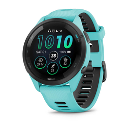 Garmin Forerunner 265 Smartwatch GPS 46 mm con Pantalla AMOLED Táctil 1.3", 8 GB, Negro Azul