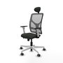 PIQUERAS Y CRESPO Silla de oficina Motilla con mecanismo Sincro/Traslack Negro y Gris