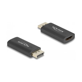 DeLOCK Adaptador Activo DisplayPort 1.4 a HDMI 8K con HDR Negro
