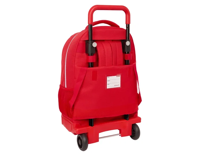 Safta Mochila Grande con Ruedas Compact Extraíble Sevilla F.C. Corporativa Escolar 450x330x220 mm