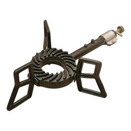 Elma Hornillo a Gas de Hierro Fundido con Tripode, 6.5 kW, para Exterior, Apto Butano/Propano, 52x35x17 cm