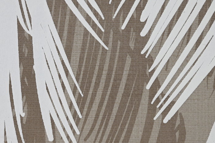 DKD Home Decor Cuadro Lino Foam 83x4,5x123 Palmera 3D (Pack de 2)