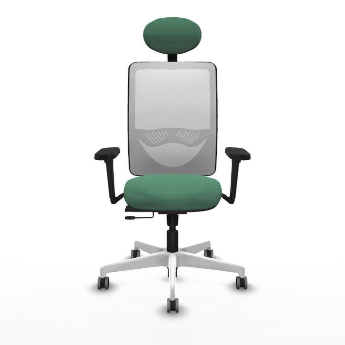 PIQUERAS Y CRESPO Silla de oficina Zulema Verde esmeralda y Blanco PIQUERAS Y CRESPO Silla de oficina Zulema Verde esmeralda y Blanco