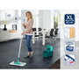 Leifheit Set Profi Compact Escoba Plana de 42 cm con Mango de Acero de 140 cm