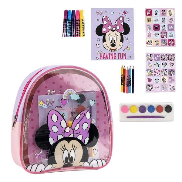 Cerdá Mochila Minnie Coloreable 22.0 x 23.0 x 7.0 cm