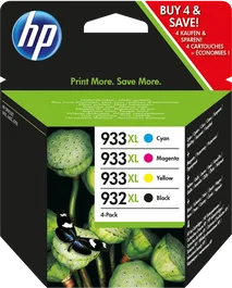 HP Multipack de cartuchos 932XL+933XL Negro, Cian, Magenta, Amarillo