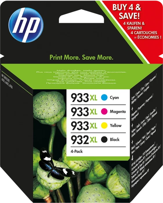 HP Multipack de cartuchos 932XL+933XL Negro, Cian, Magenta, Amarillo HP Multipack de cartuchos 932XL+933XL Negro, Cian, Magenta, Amarillo
