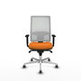 PIQUERAS Y CRESPO Silla de oficina Horna Naranja y Blanco