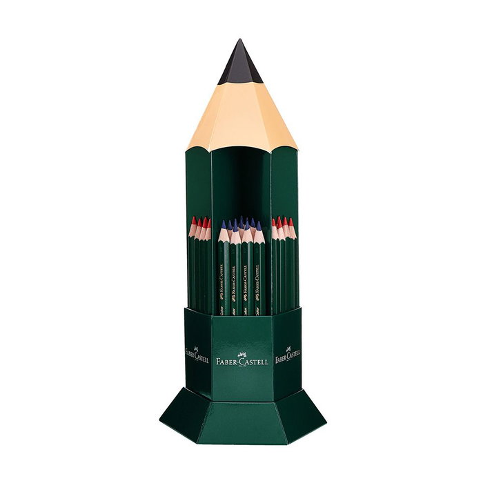 FABER-CASTELL Lápices Bicolor Gruesos Rojo/Azul Expositor de 60 FABER-CASTELL Lápices Bicolor Gruesos Rojo/Azul Expositor de 60