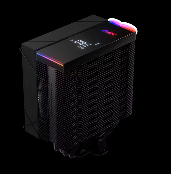 XPG MAESTRO PLUS 42SA Enfriador de Aire para CPU compatible con LGA 1700, AM5, 220W TDP, Iluminación ARGB