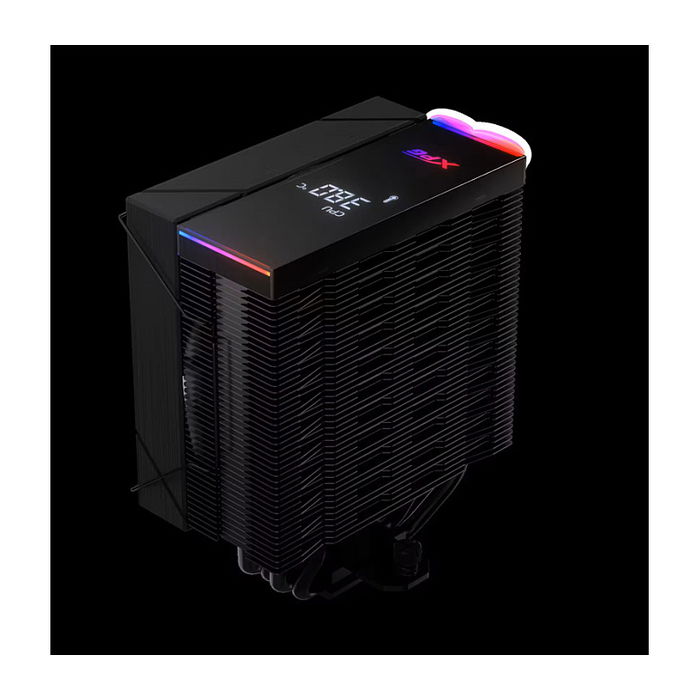 ADATA XPG Maestro Plus 42SA ARGB - Refrigerador de aire para CPU, 120mm, 4 tubos de calor, ventilador PWM, ARGB, TDP 220W, Negro