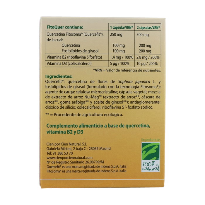 100% Natural FitoQuer 60 cápsulas 100% Natural FitoQuer 60 cápsulas