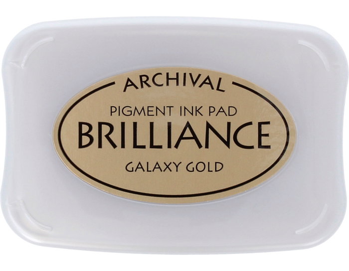 Tsukineko Almohadilla de Tinta Brilliance Oro Galáctico Efecto Nacarado 95x65mm Tsukineko Almohadilla de Tinta Brilliance Oro Galáctico Efecto Nacarado 95x65mm