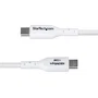 StarTech.com USB2AC2MNCWHE Cable USB-A a USB-C de 2m Blanco - Carga Rápida 3A/15W, USB 2.0, Compatible con iPhone 15, Samsung Galaxy, Google Pixel, iPad, MacBook