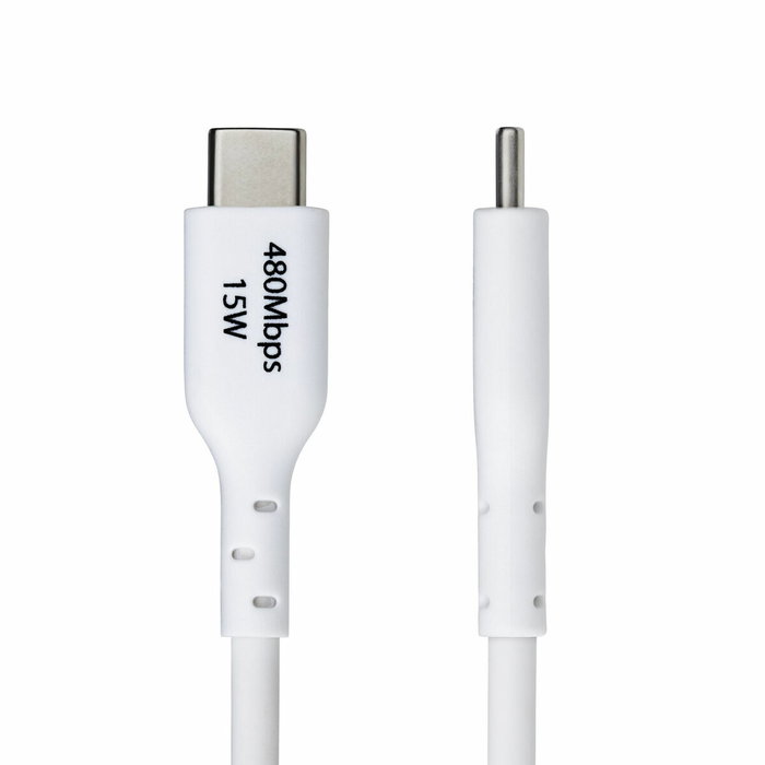 StarTech.com Cable de Carga USB-A a USB-C Blanco de 2m