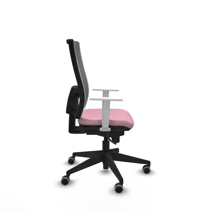 PIQUERAS Y CRESPO Silla de oficina Horna con mecanismo Sincro, Rosa y Gris PIQUERAS Y CRESPO Silla de oficina Horna con mecanismo Sincro, Rosa y Gris
